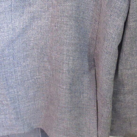 Joseph Abboud Blue Wool / Linen Blend Size 52 Regular, Double Vent, Lined  E399 - Picture 6 of 12